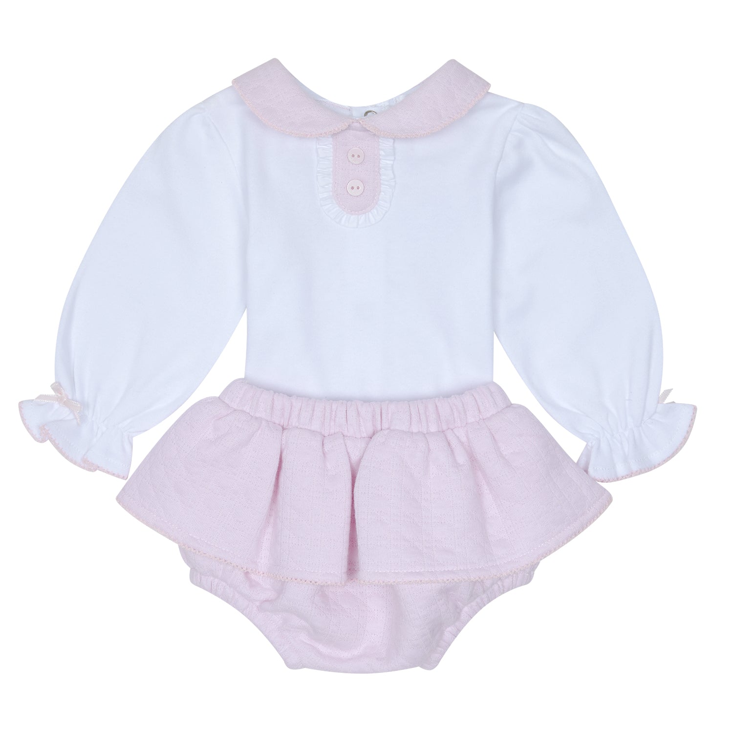 Pink & White Bloomer Set