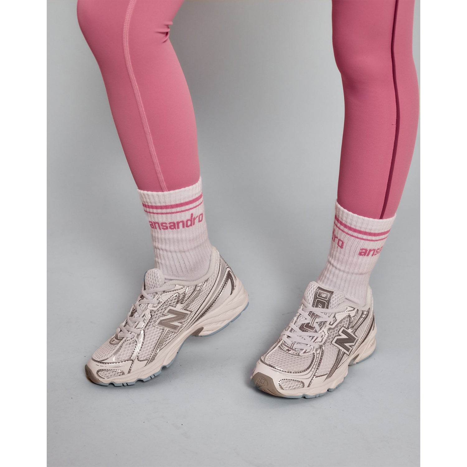 Dusty Rose Athletic Top & Legging Set