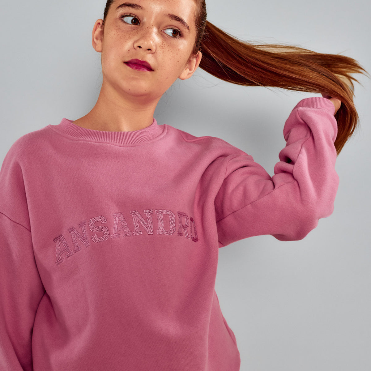 Dusty Rose Oversized Sweatshirt