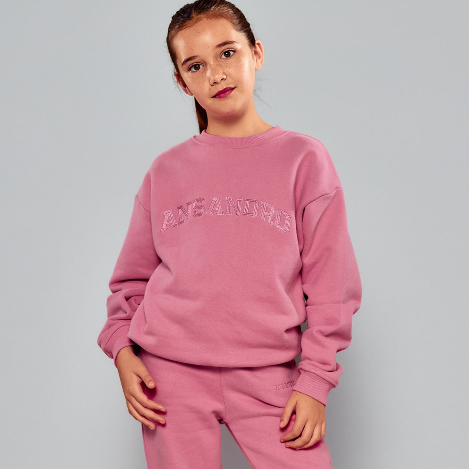 Dusty Rose Cotton Tracksuit