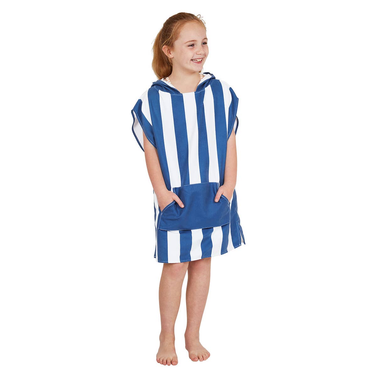 Kids Poncho - Whitsunday Blue