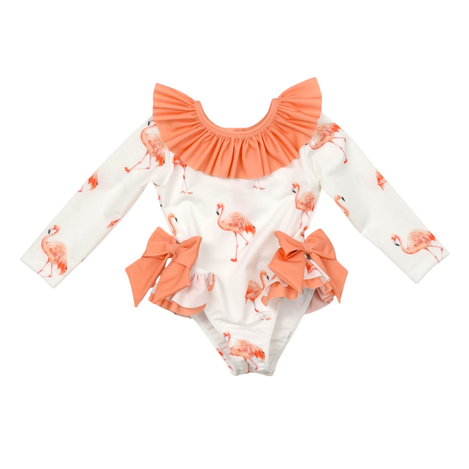 Flamingos Long Sleeved Swimsuit