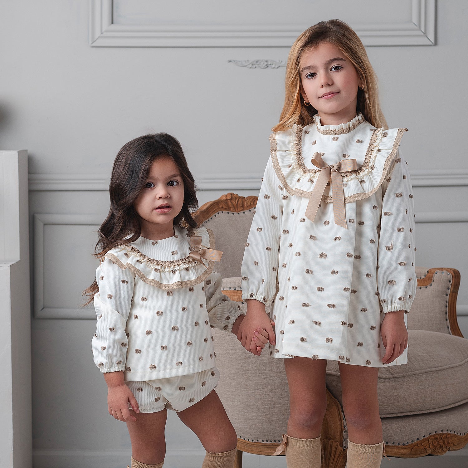 Beige Flec Dress