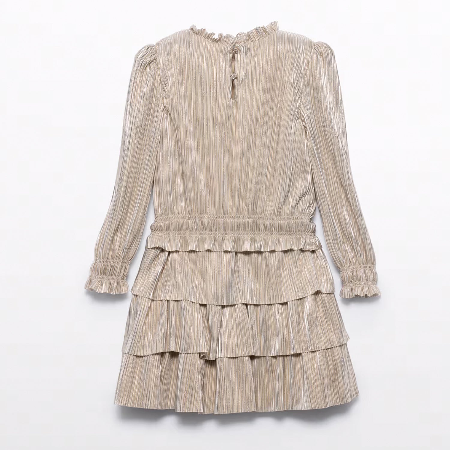 Gold Pleat Skirt Set