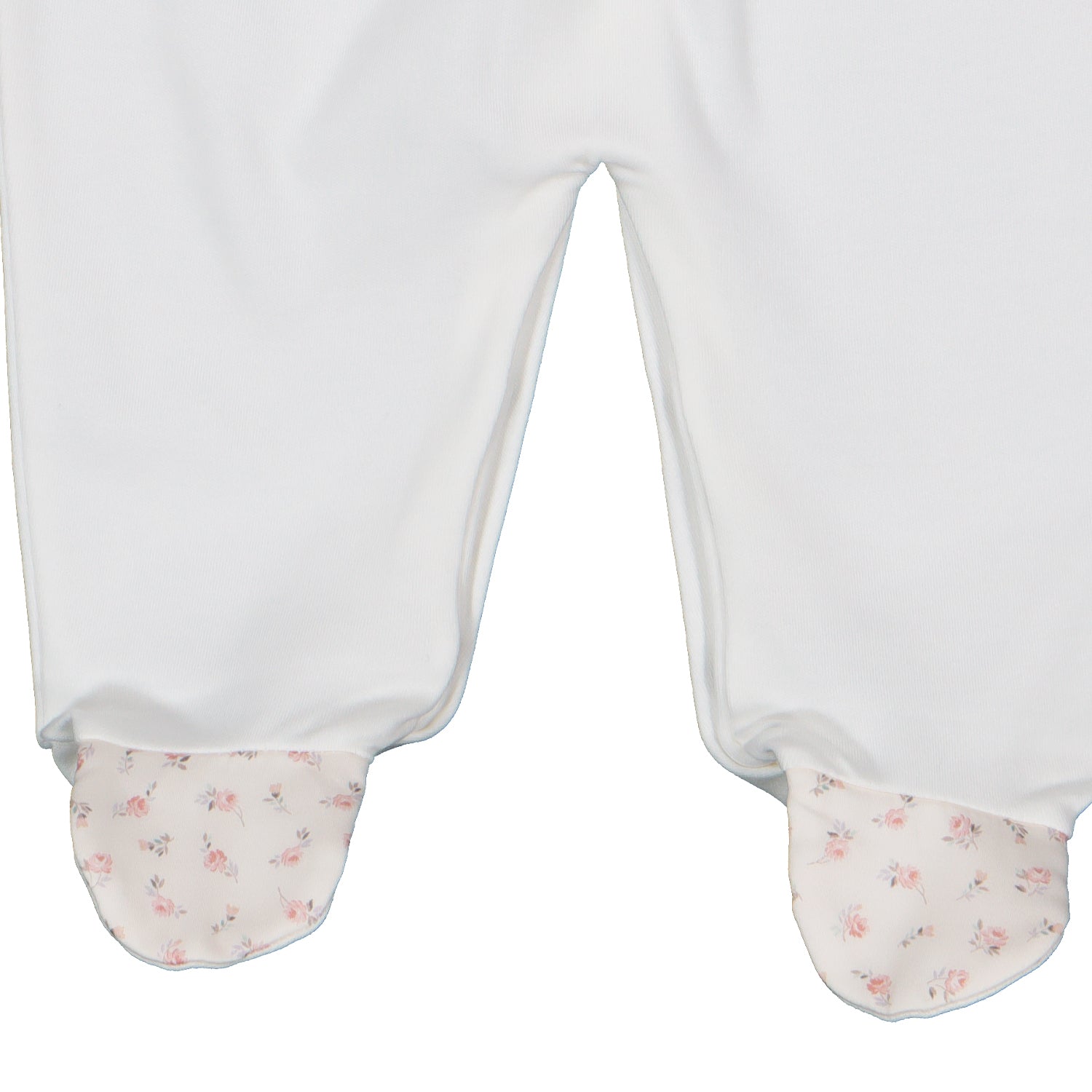 Ivory Rosebud Cotton Babygrow