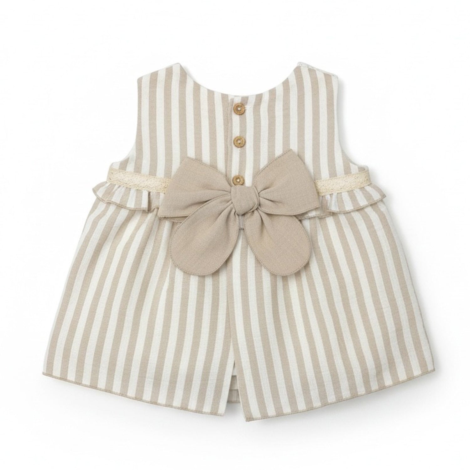 Beige Crochet Short Set