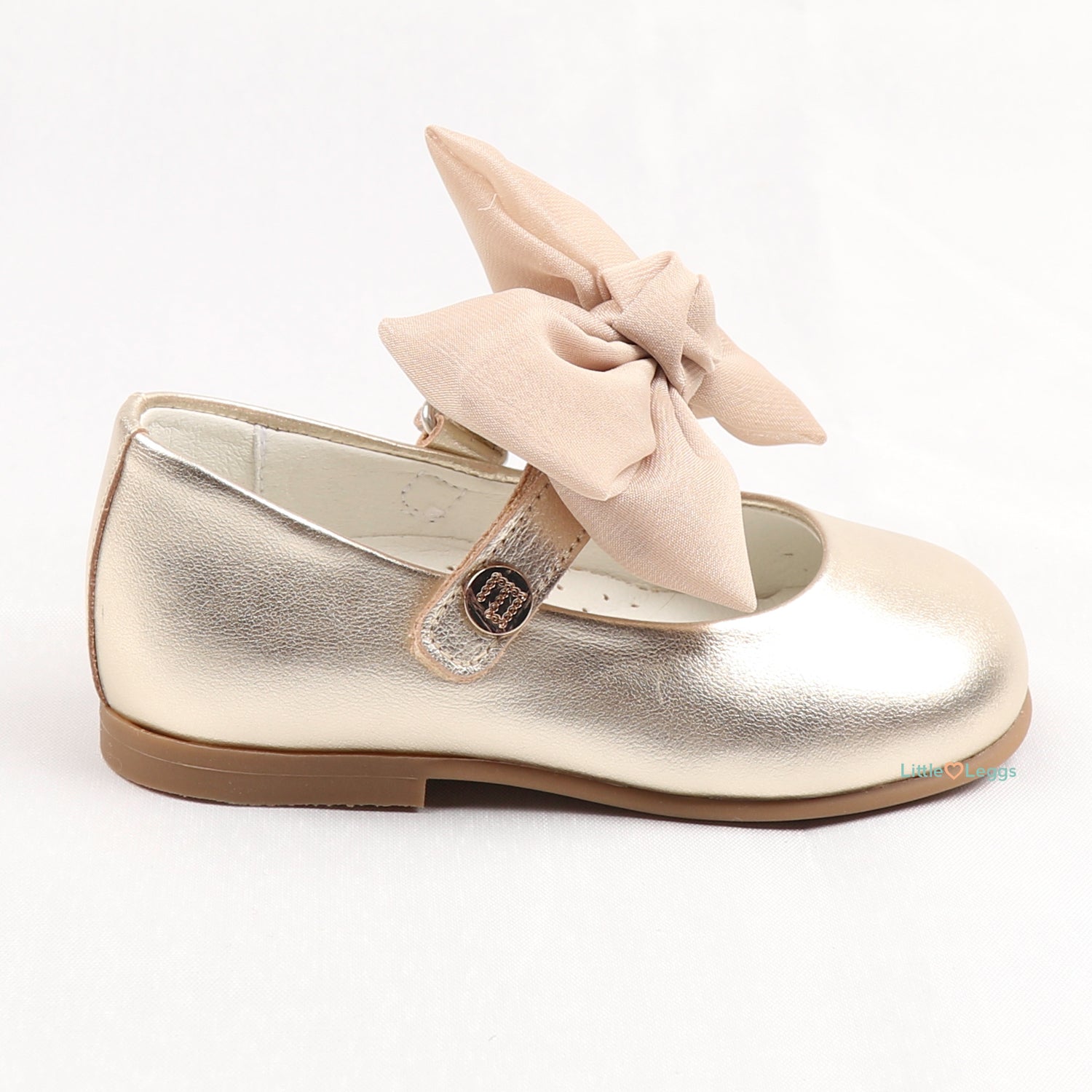 Gold Bow Mary Jane Shoe