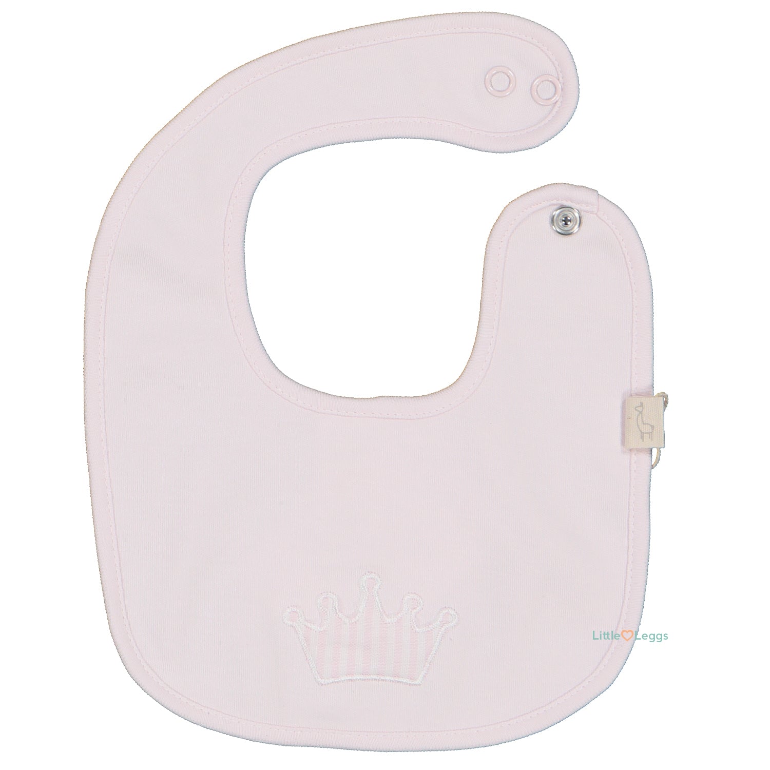 Pink Stripe Crown Bib