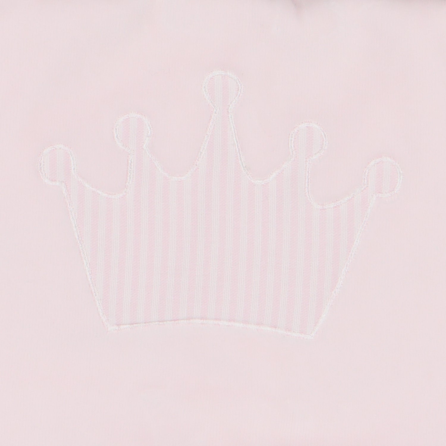 Pink Stripe Crown Velour Blanket