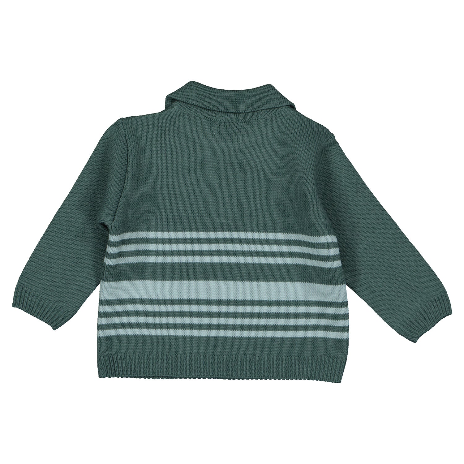 Green Knitted Stripe Set