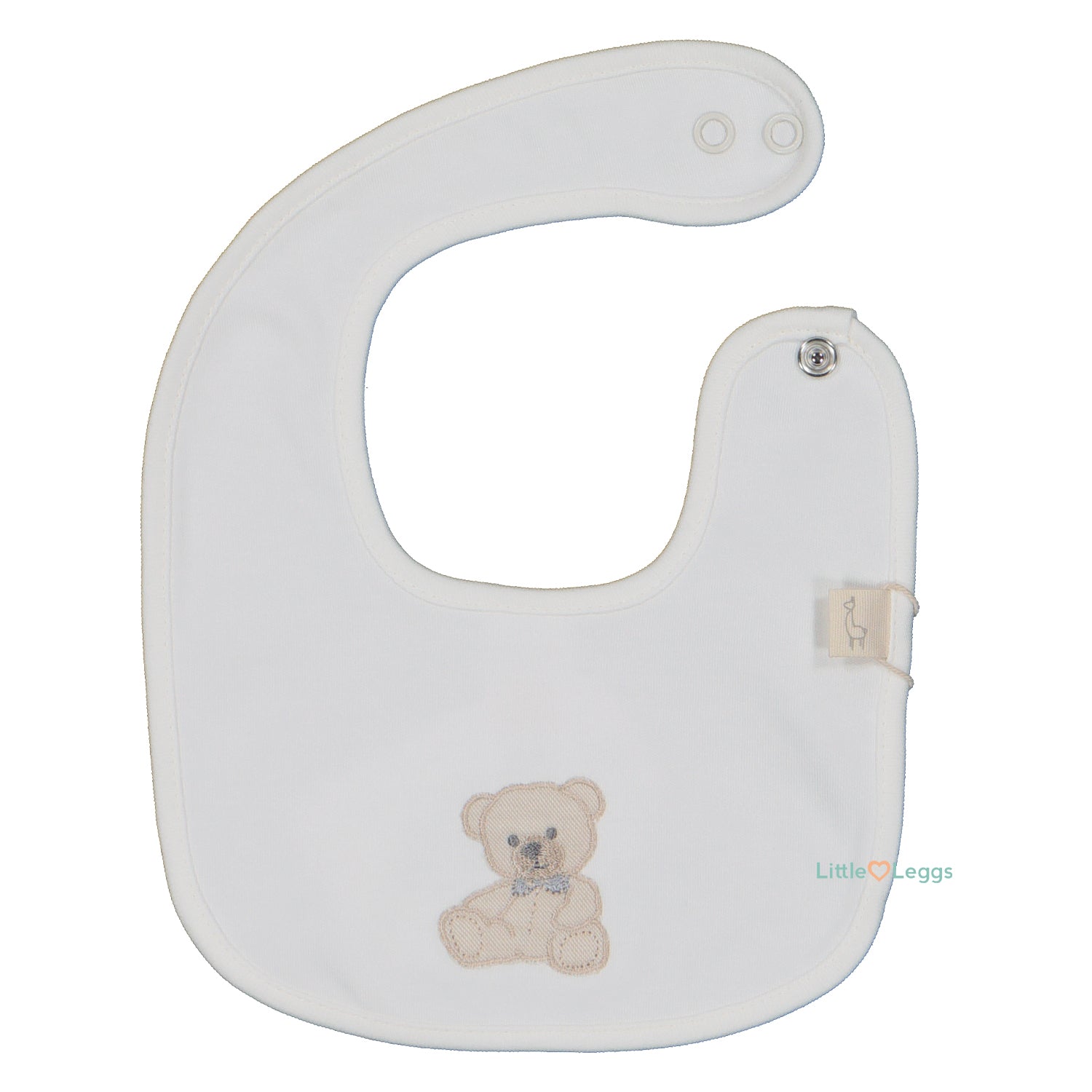 Ivory Teddy Bib