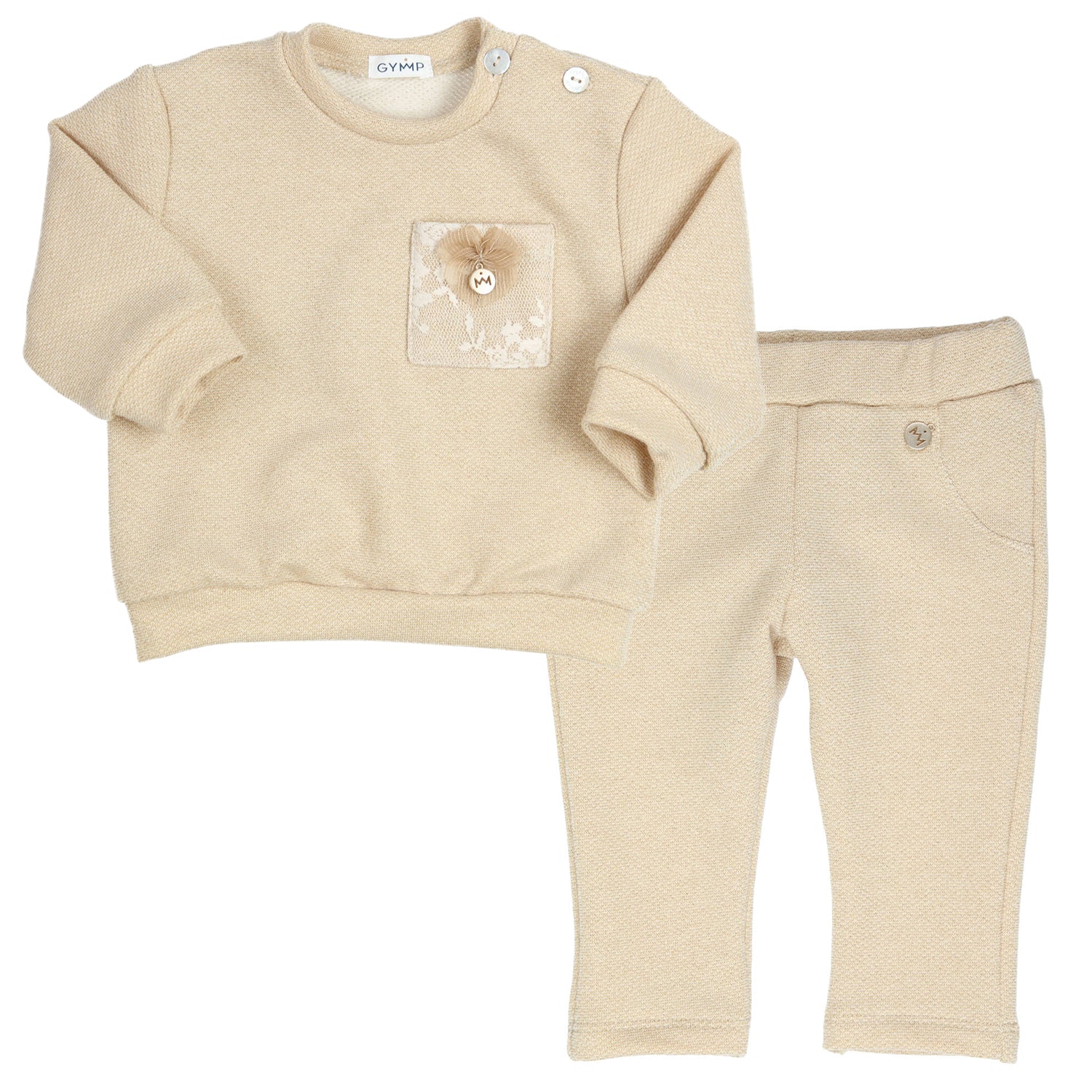 Girls Gold Tracksuit