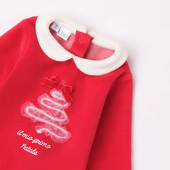 Red My First Christmas Babygrow