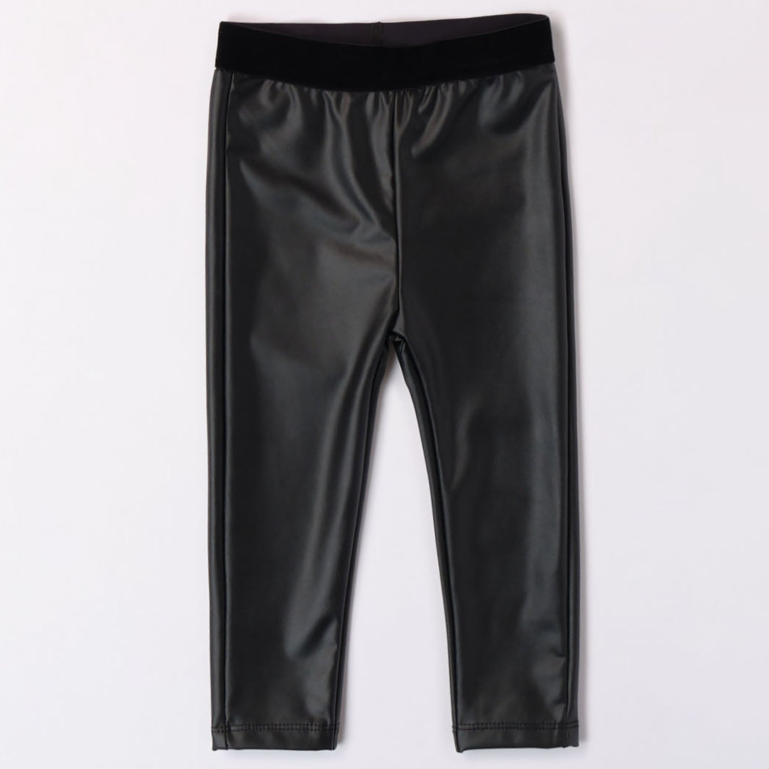 Black Leather-Look Leggings