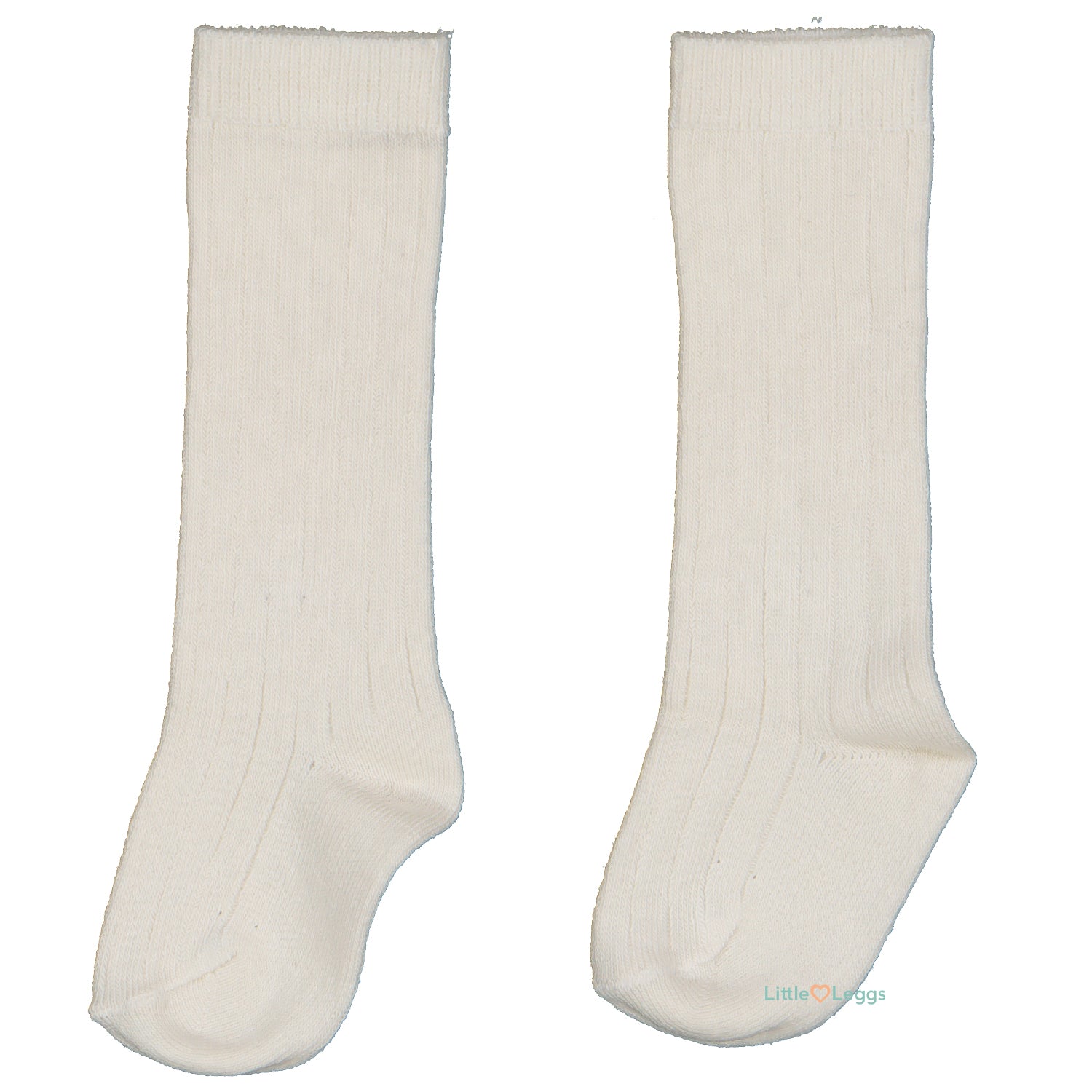 Ivory Ribbed Knee High Sock