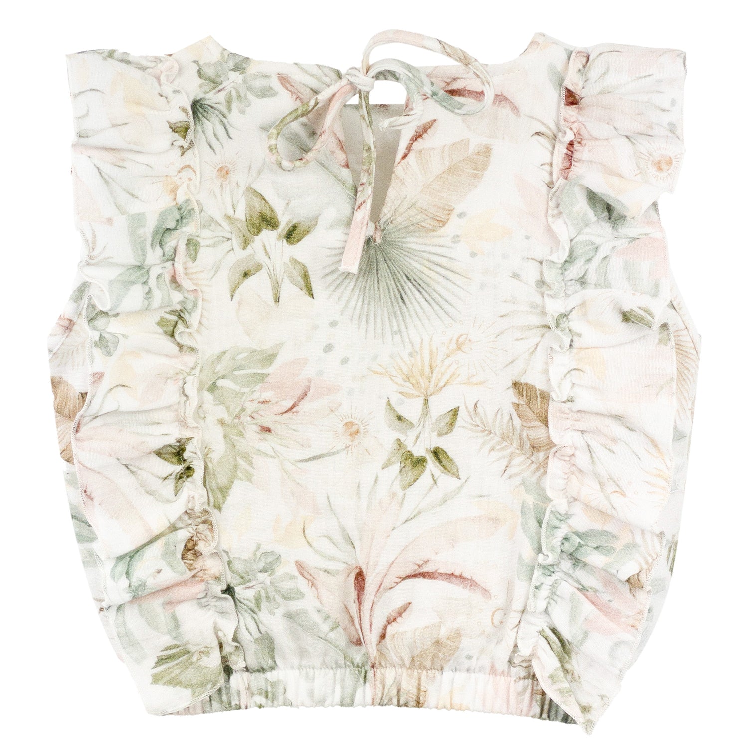 Floral Frill Blouse & Skirt