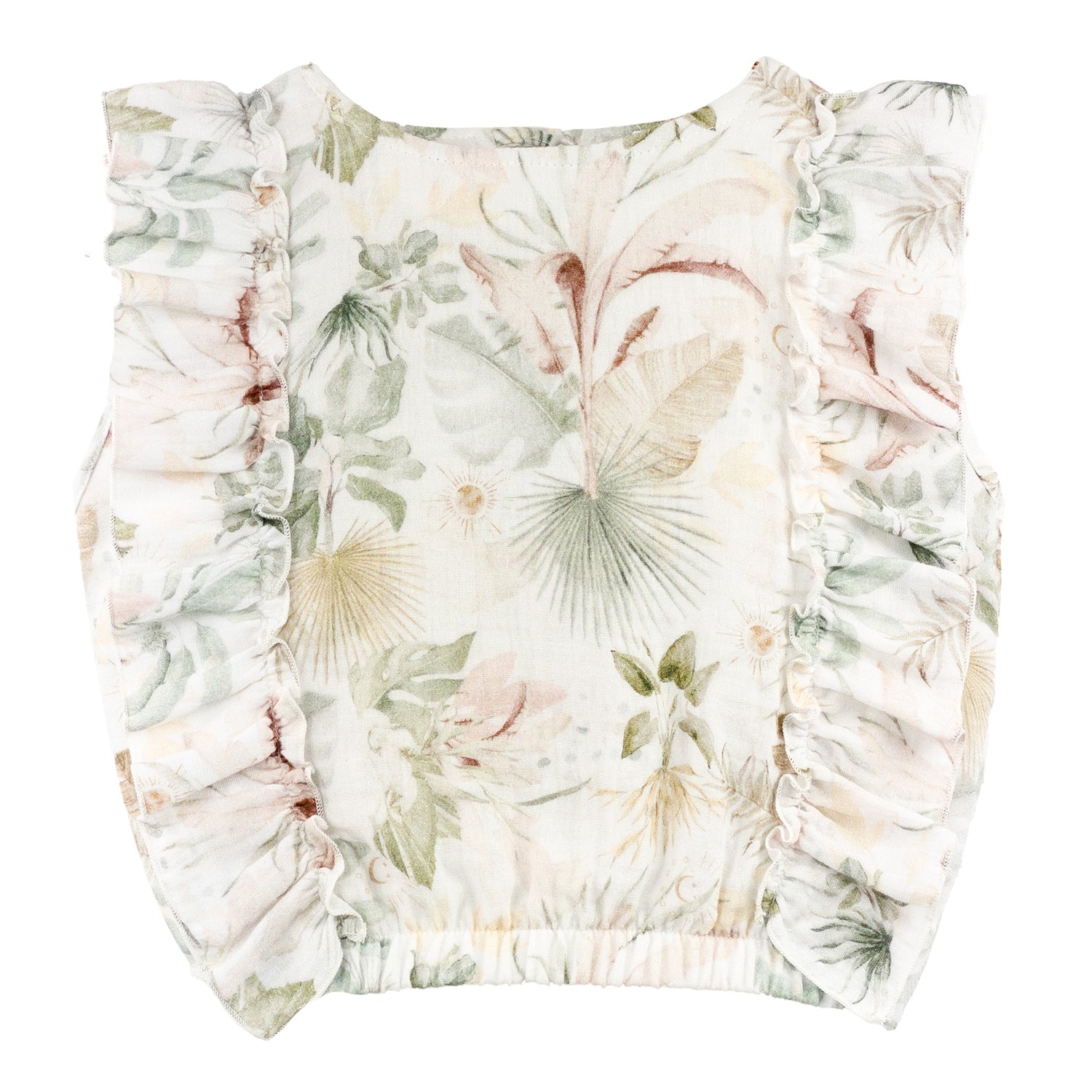 Floral Frill Blouse & Skirt