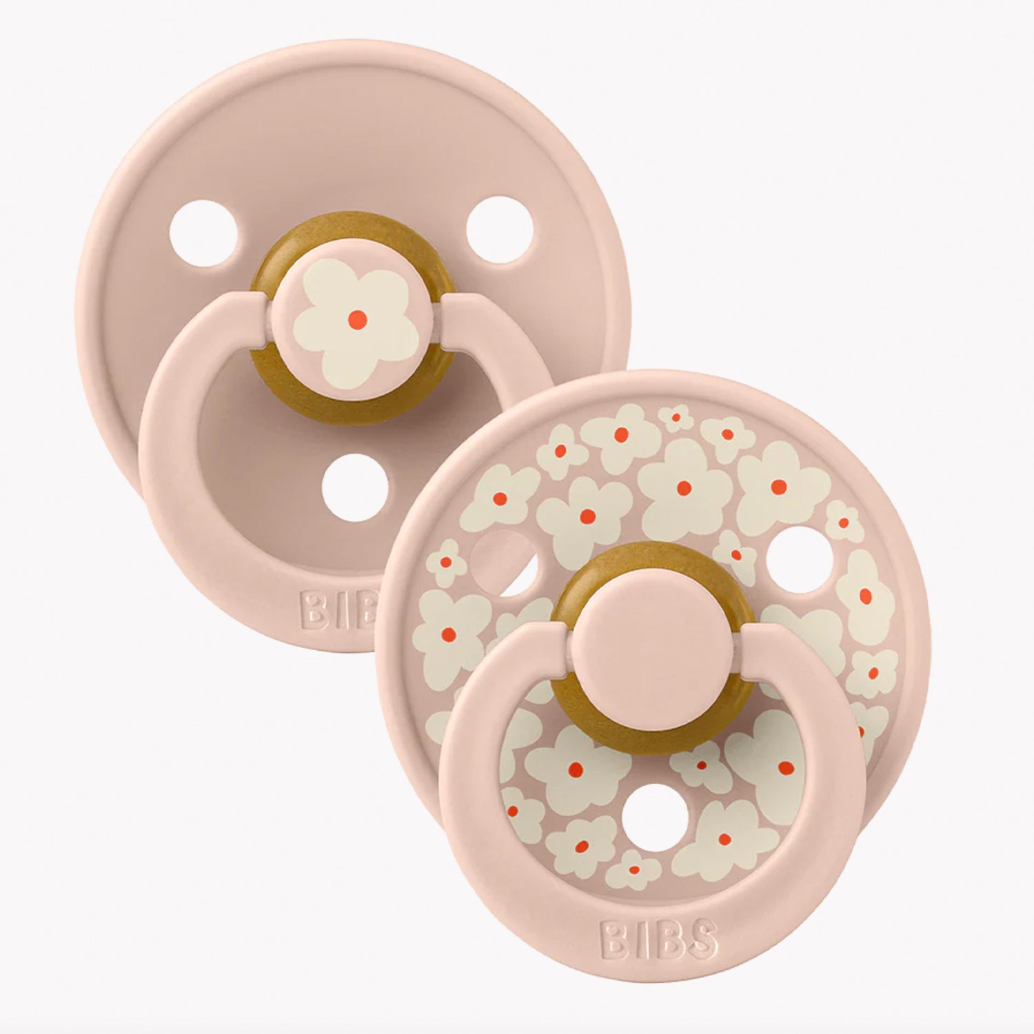 Bibs Twin  Dummy Pack - Jasmine Blush