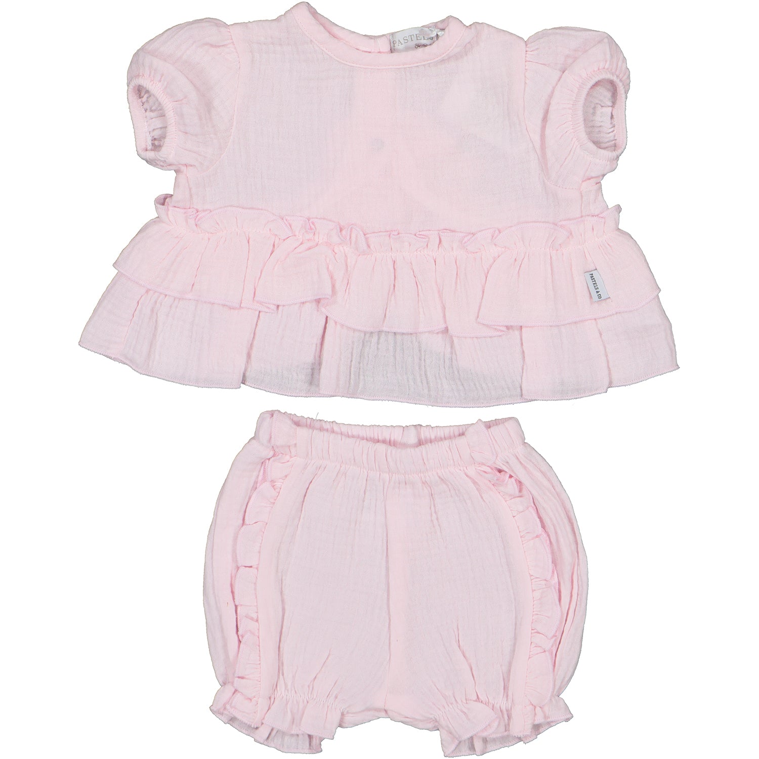 Pink Crepe Short Set