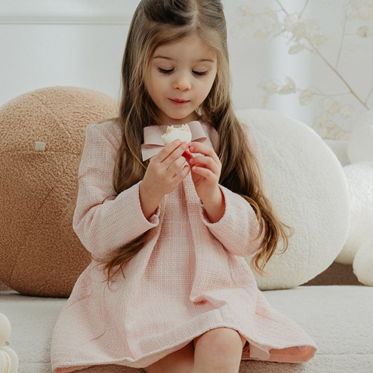 Pink Tweed Dress