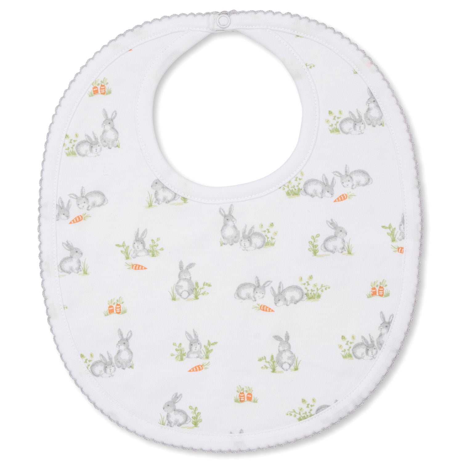 Silver Bunny Bib