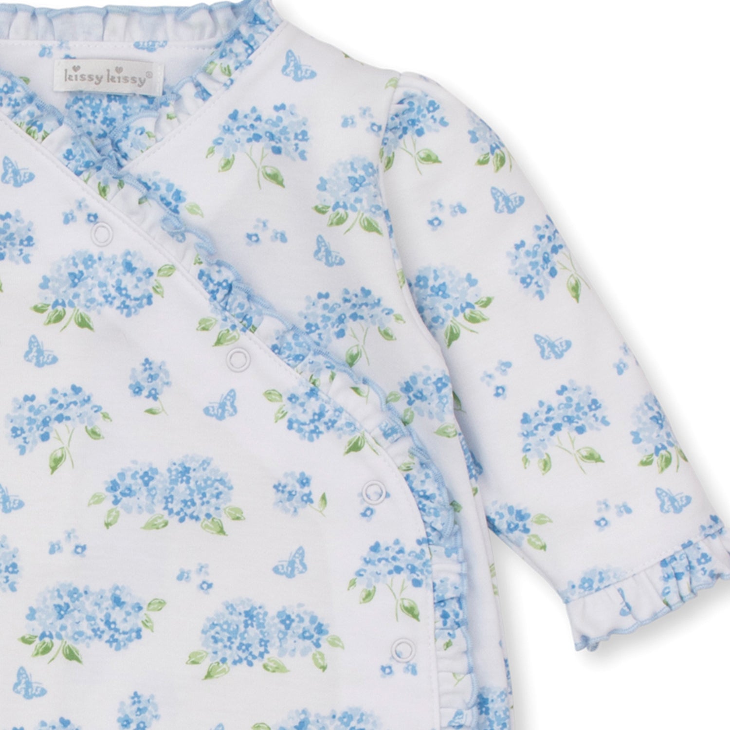 Blue Hydrangea Babygrow