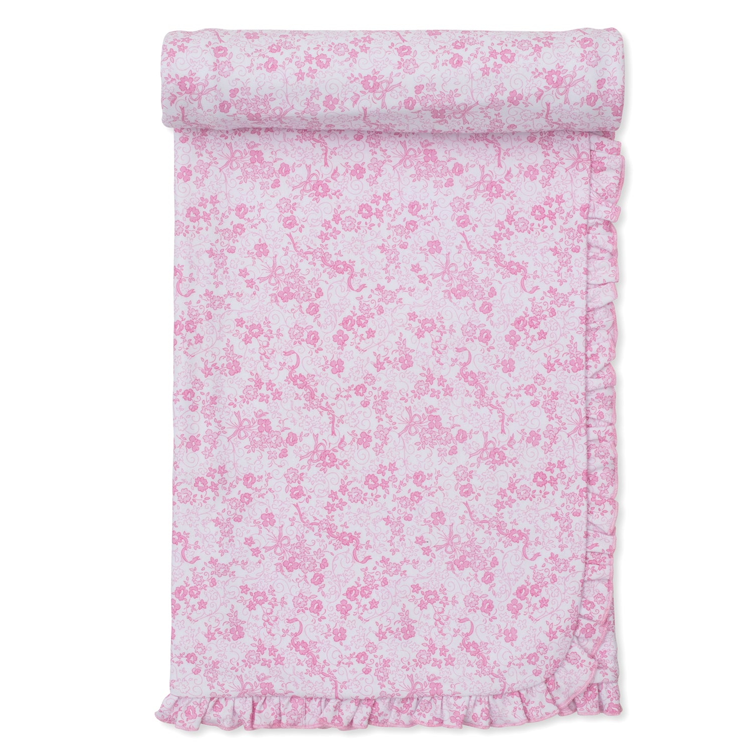 Pink English Rose Blanket