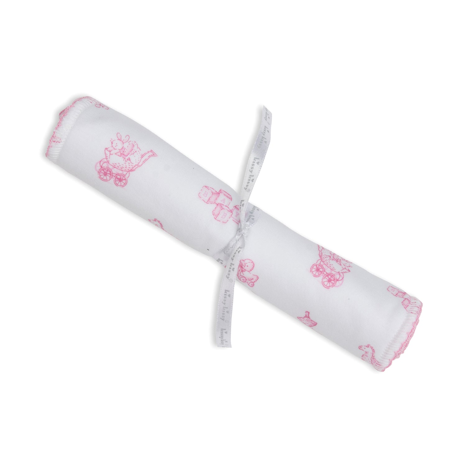 Pink Traditional Toy Print Burb Bib