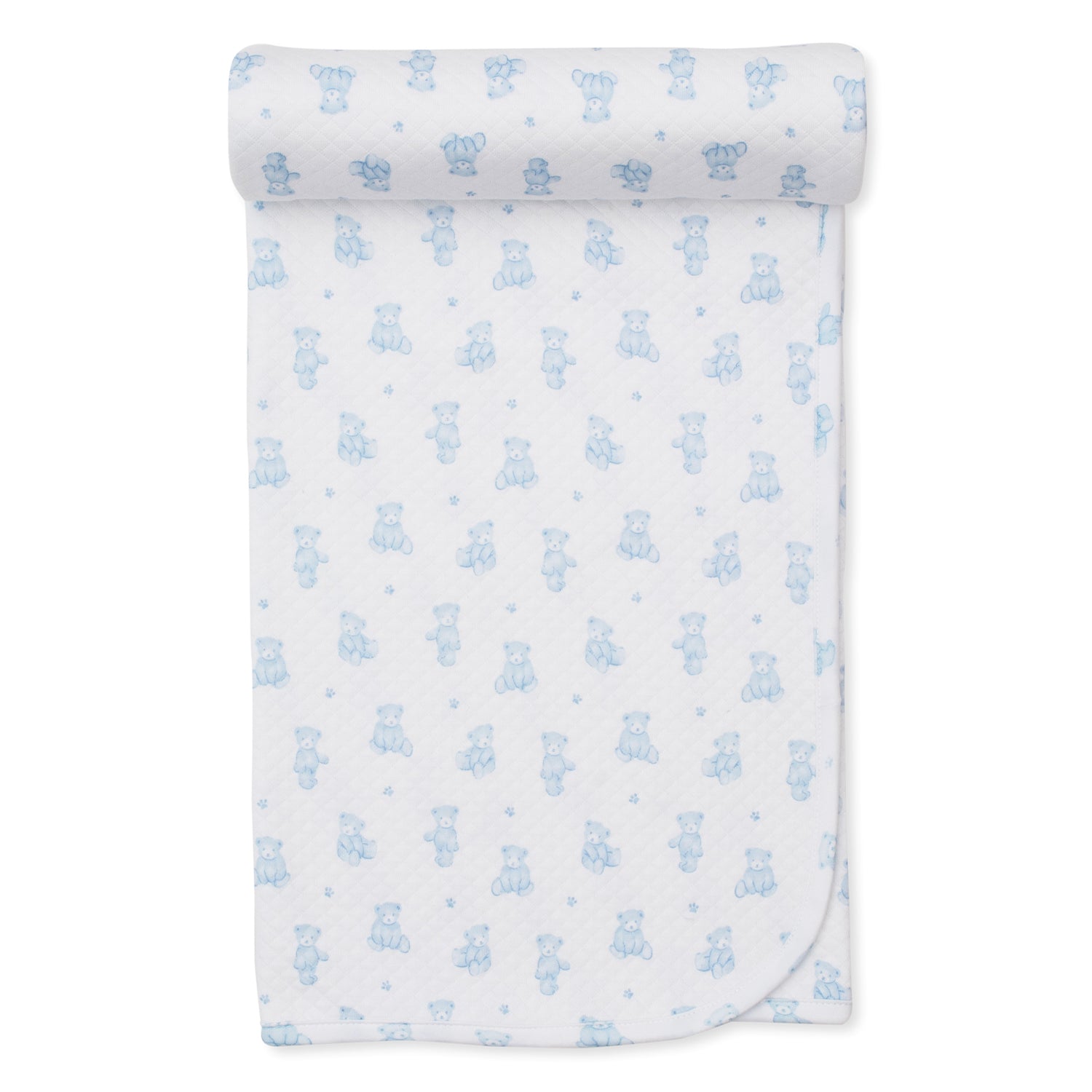 Blue Teddy Jacquard Blanket