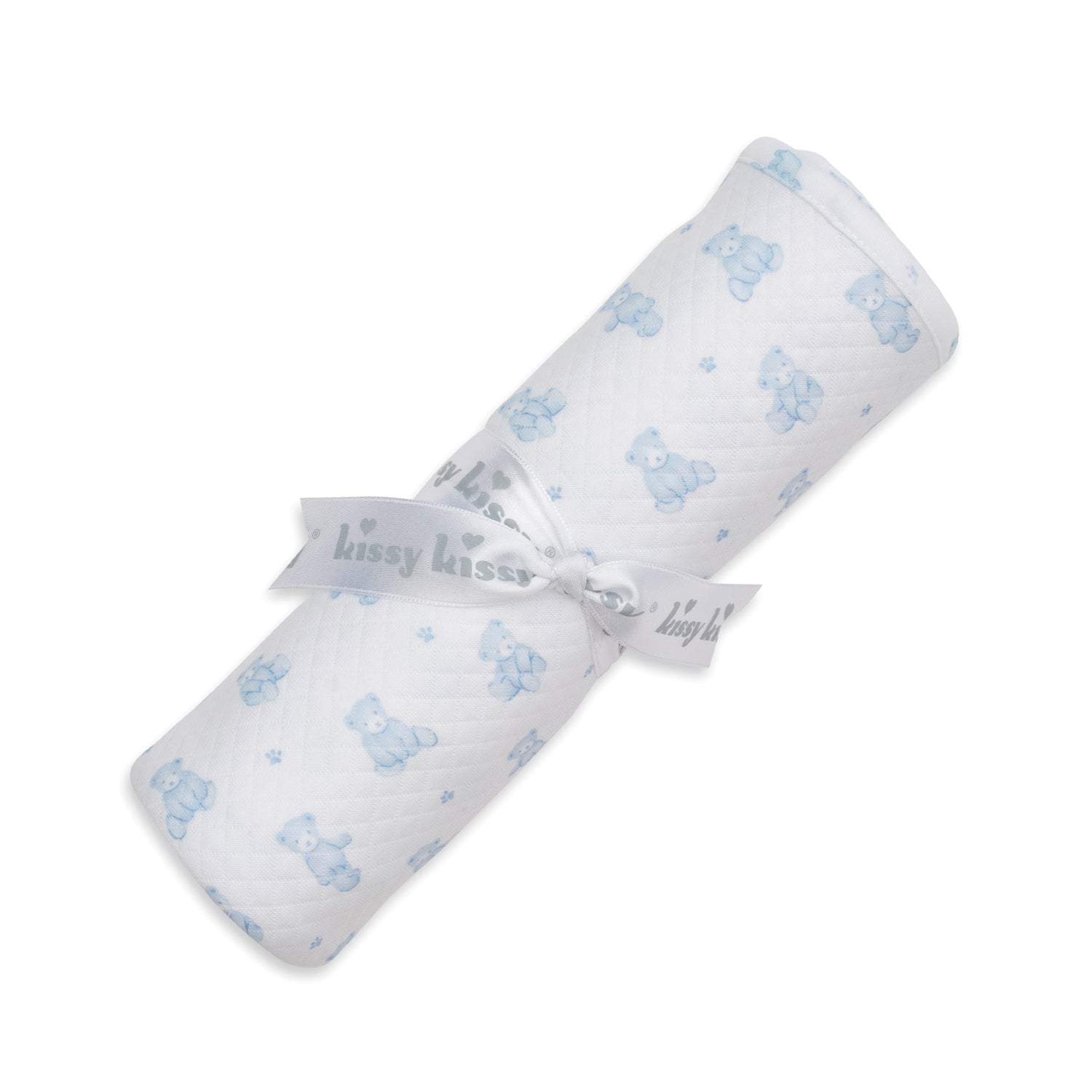 Blue Teddy Jacquard Blanket