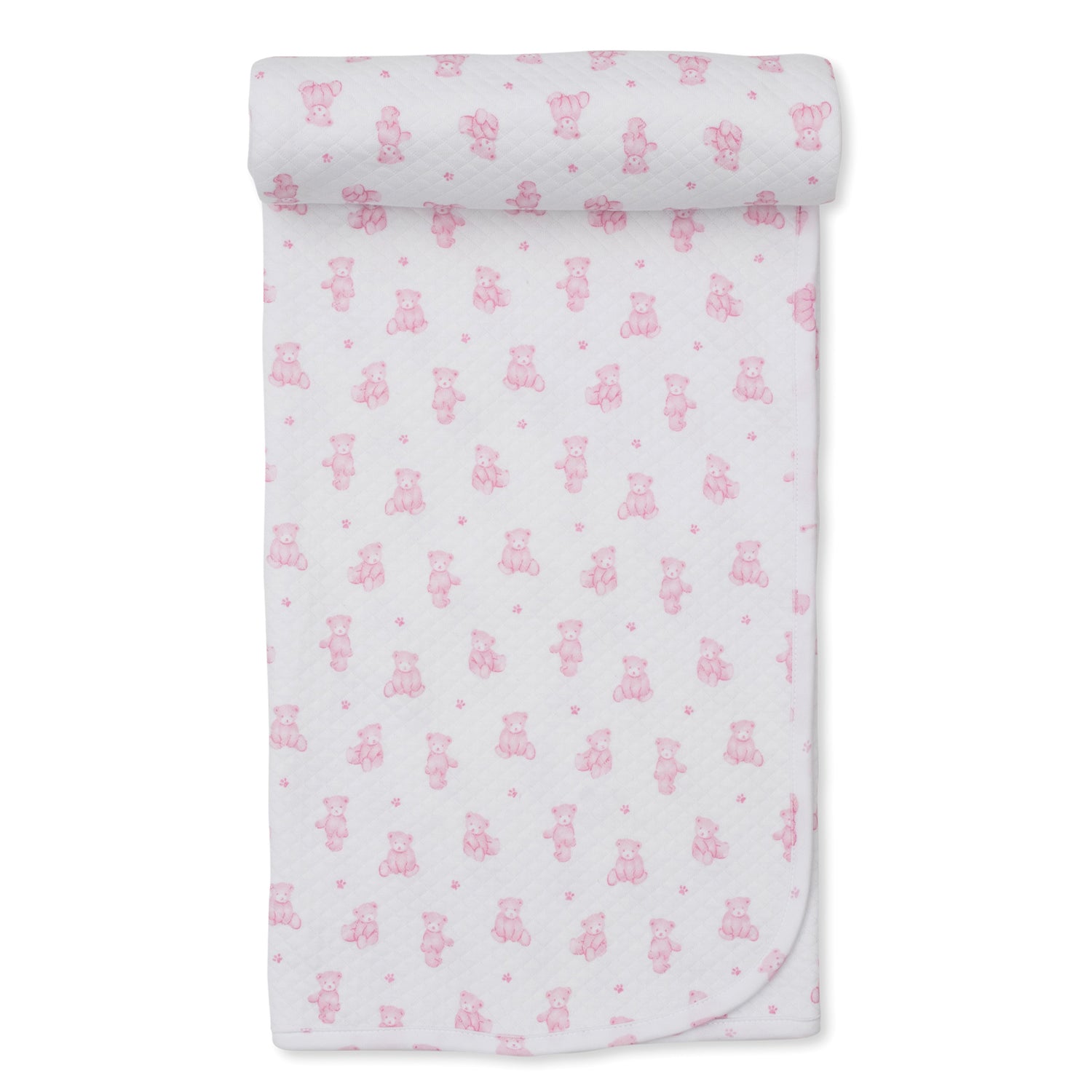 Pink Teddy Jacquard Blanket