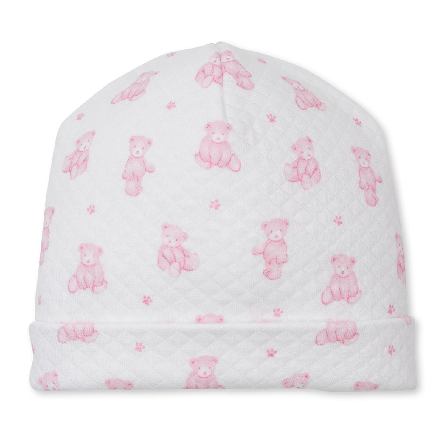 Pink Teddy Jacquard Hat
