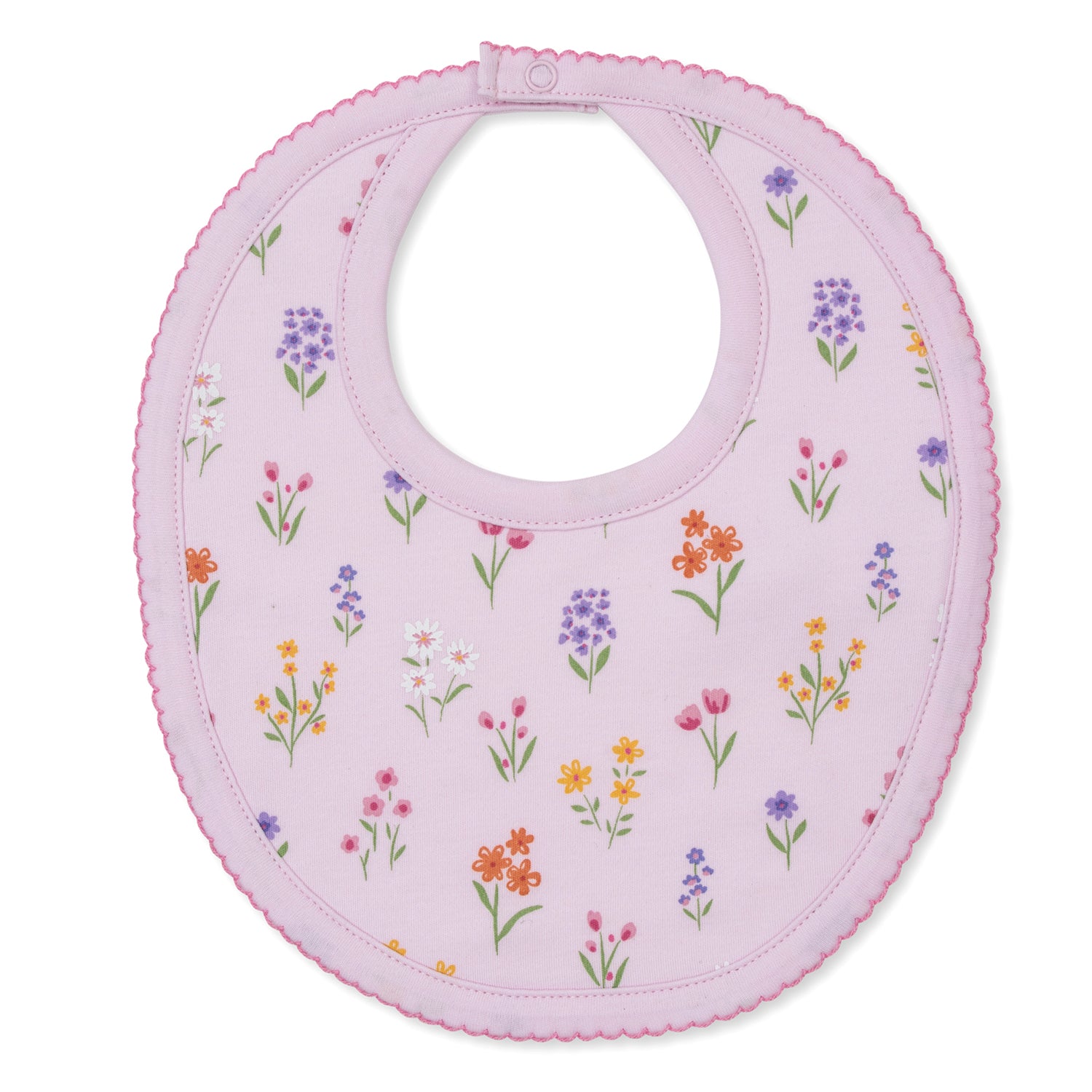 Pink Wildflower Bib