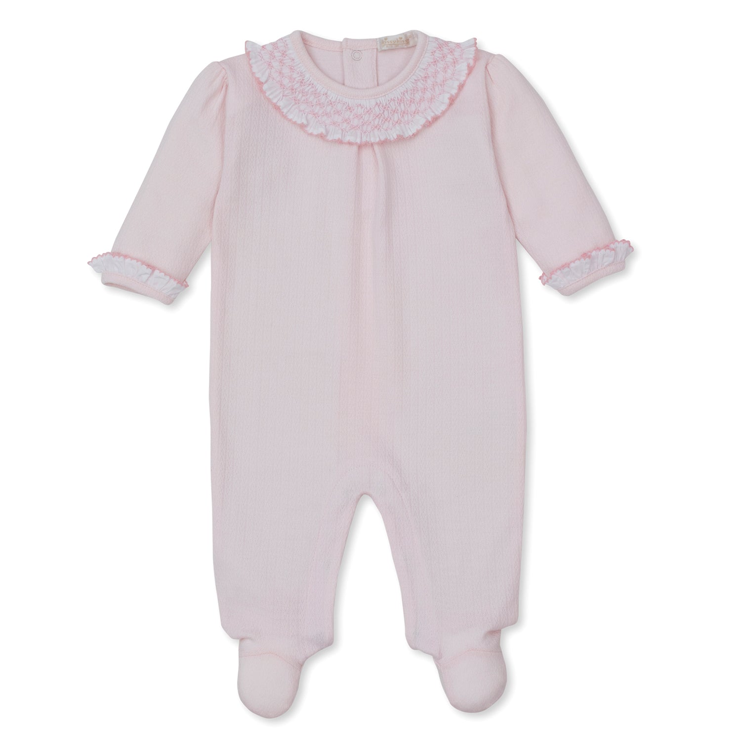 Pink Smocked Babygrow