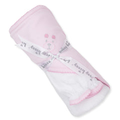 Pink Bear Hooded Towel and Mitt