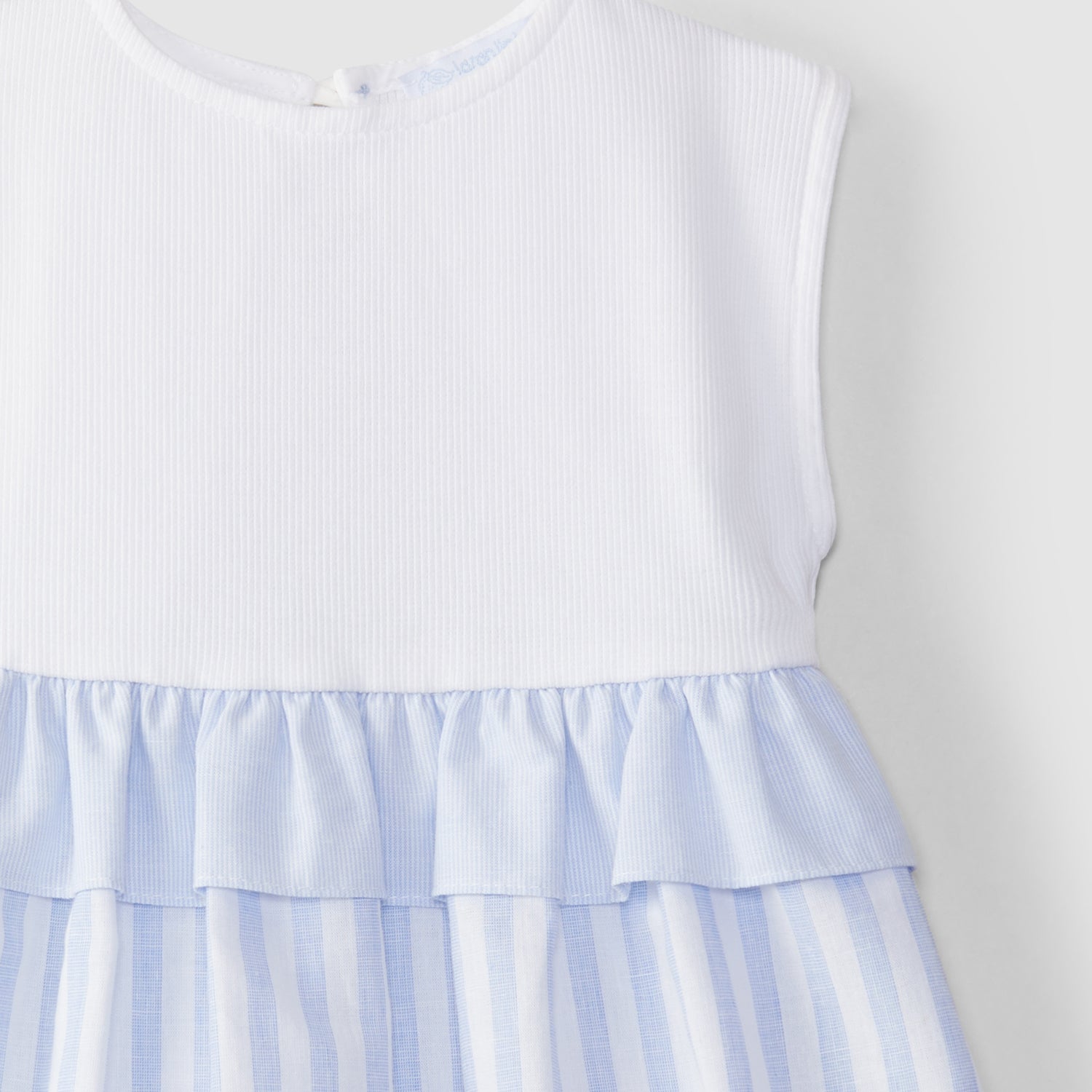 White and Blue Stripe Dress