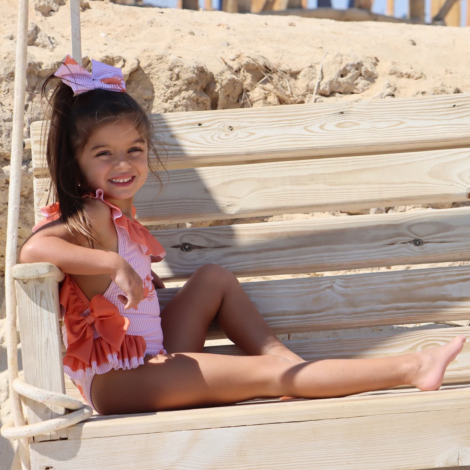 Lobster Frill Neck Swimsuit