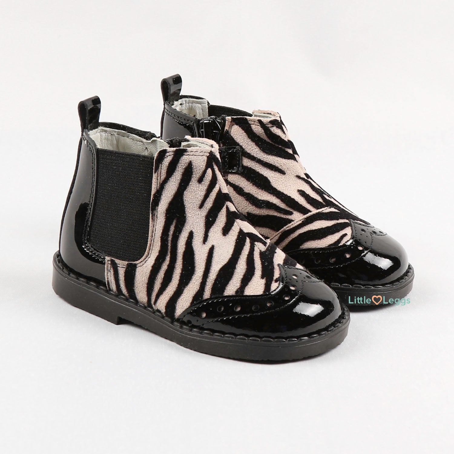 Zebra Print Chelsea Boot