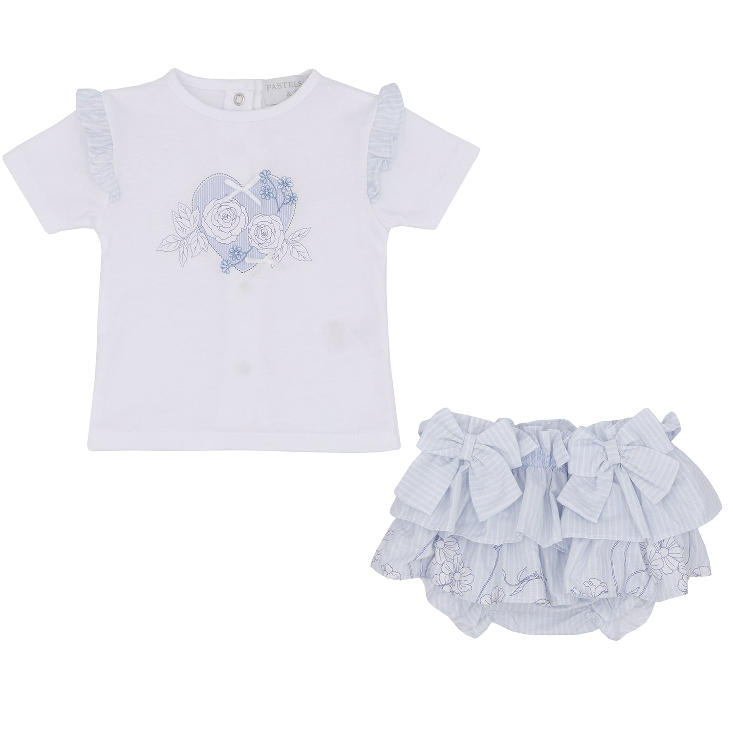 Blue and White Bloomer Set