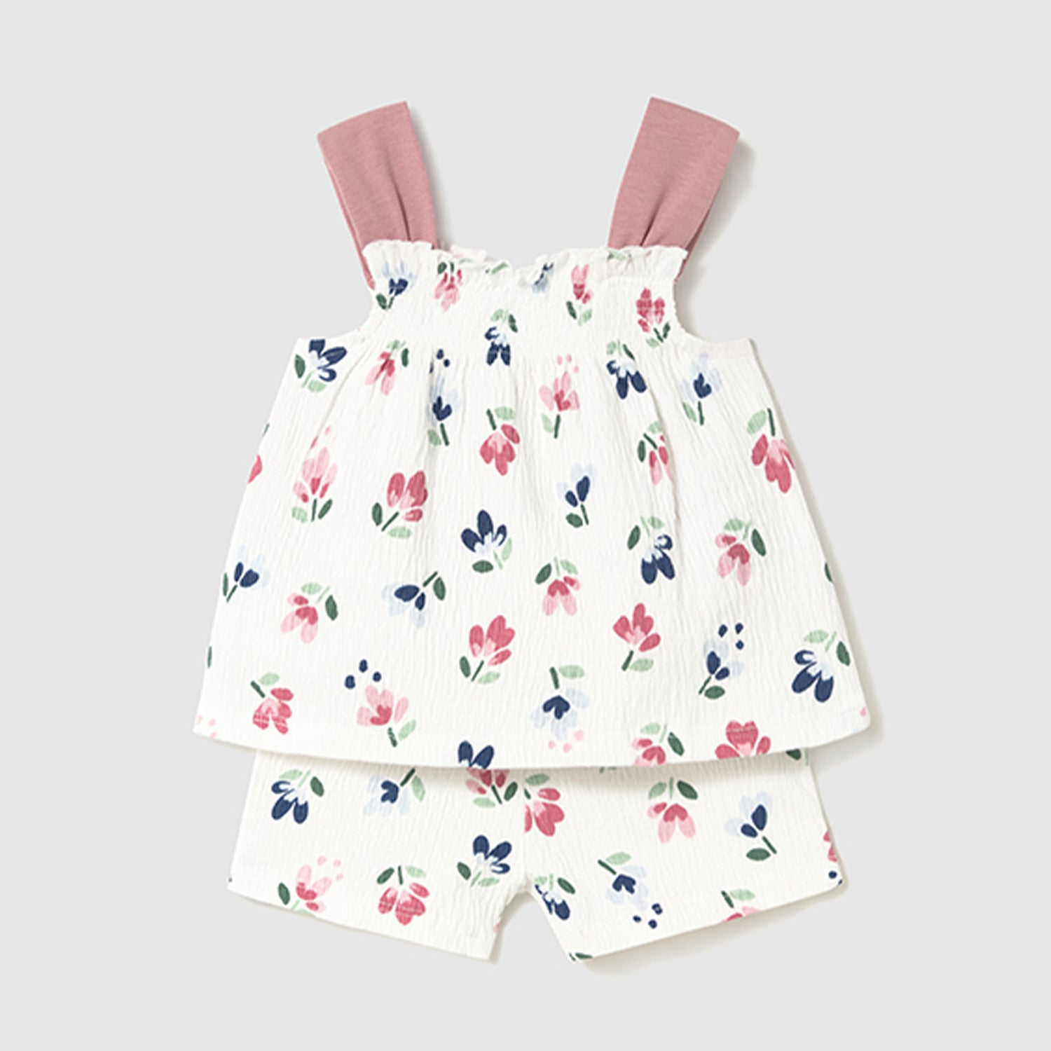 Pink Floral Short Set