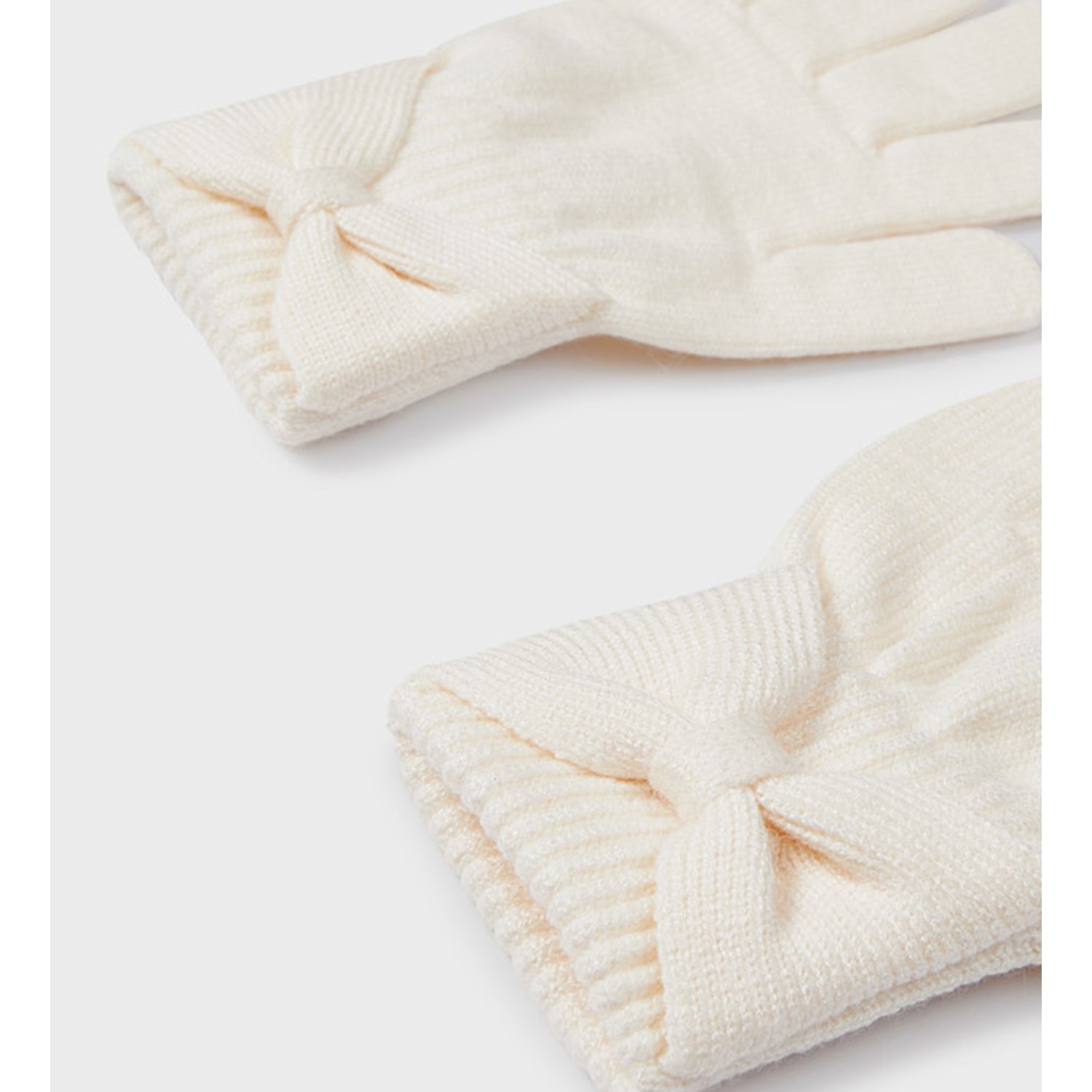 Cream Knitted Gloves