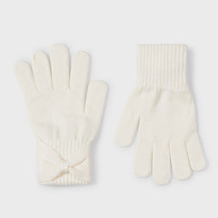 Cream Knitted Gloves