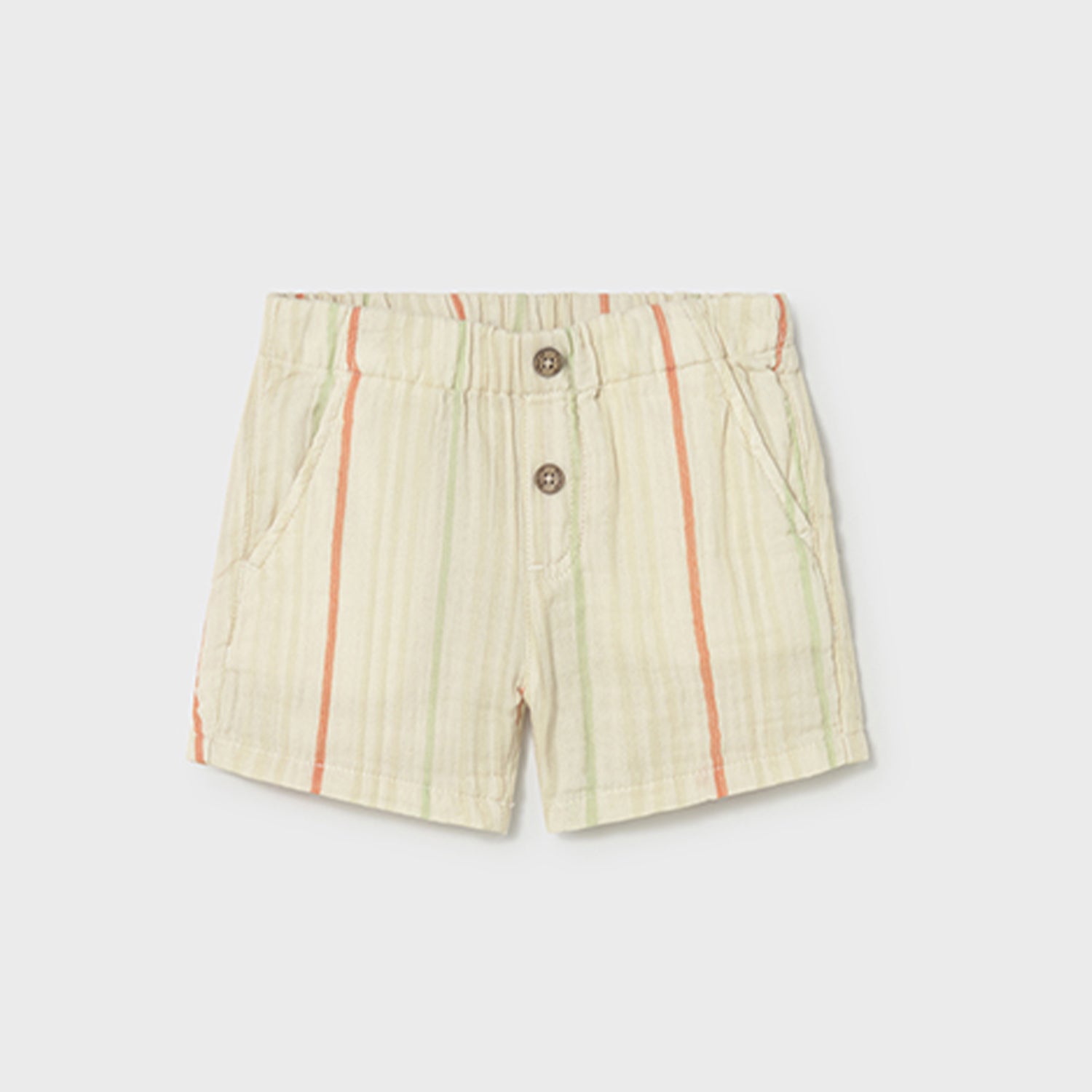 Stripe Crepe Shirt & Short Set