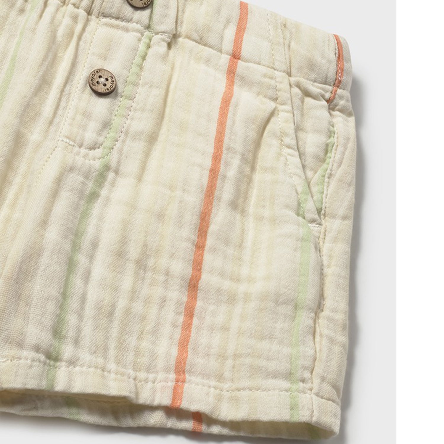 Stripe Crepe Shirt & Short Set