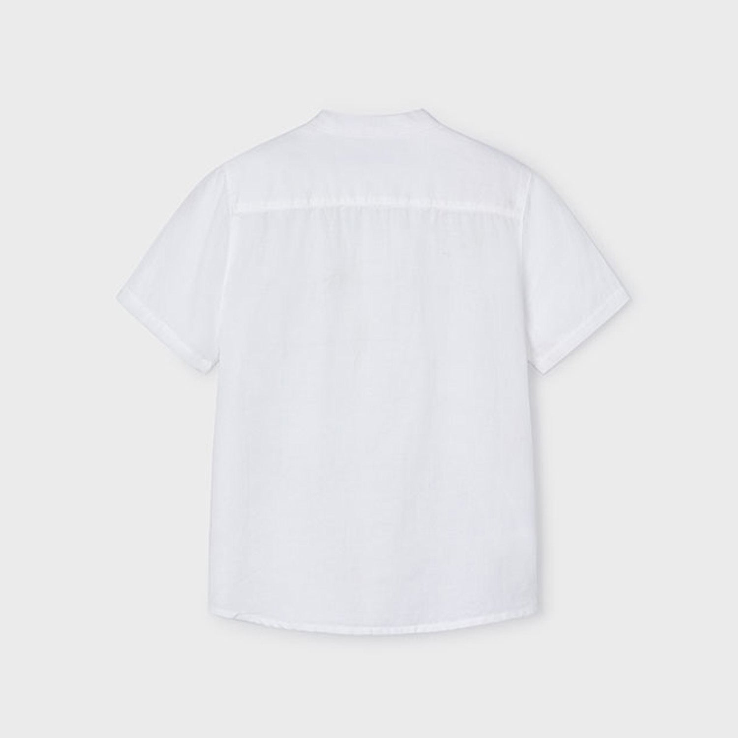 Band Collar Linen T-Shirt