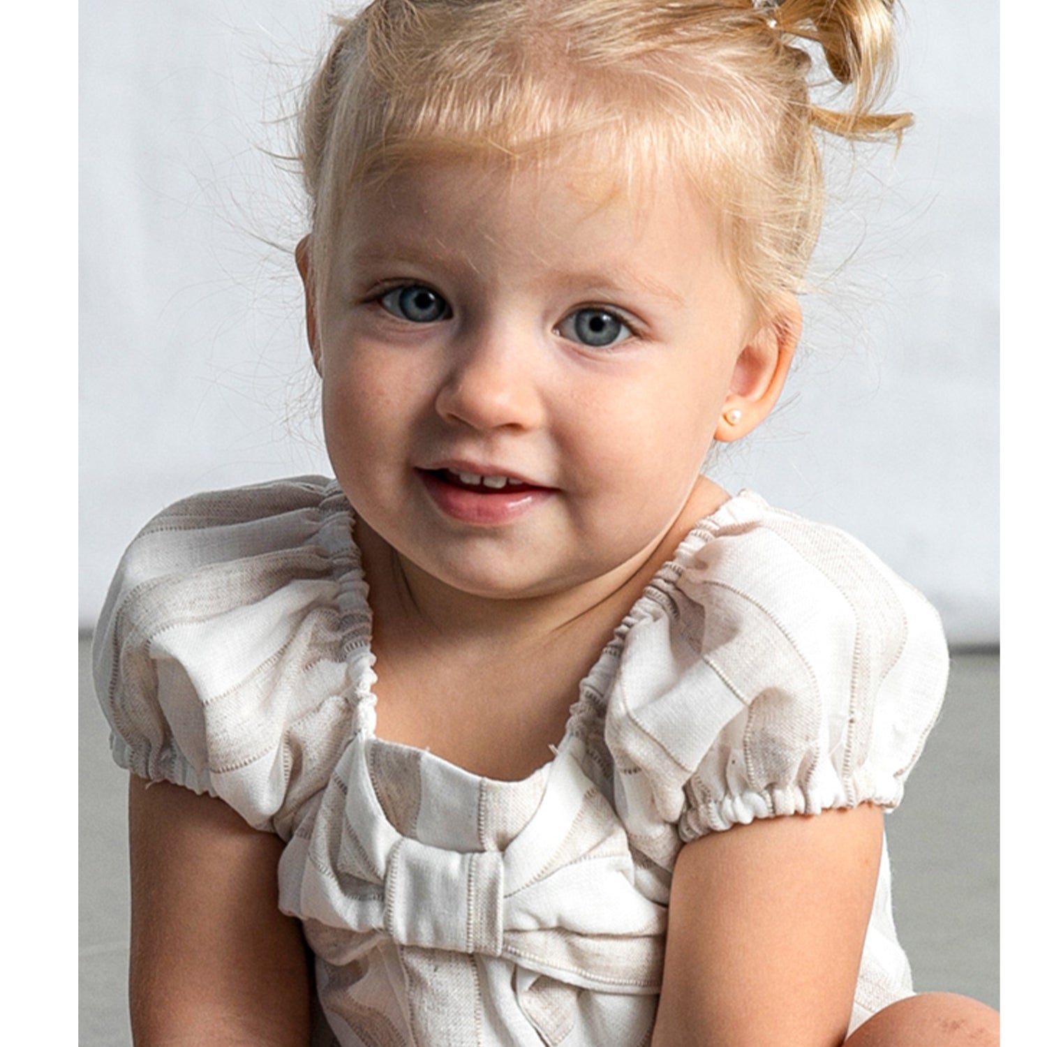 Beige Stripe Short Set