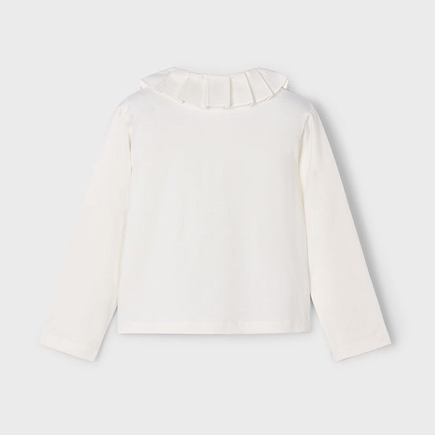 Cream Pleat Collar Top