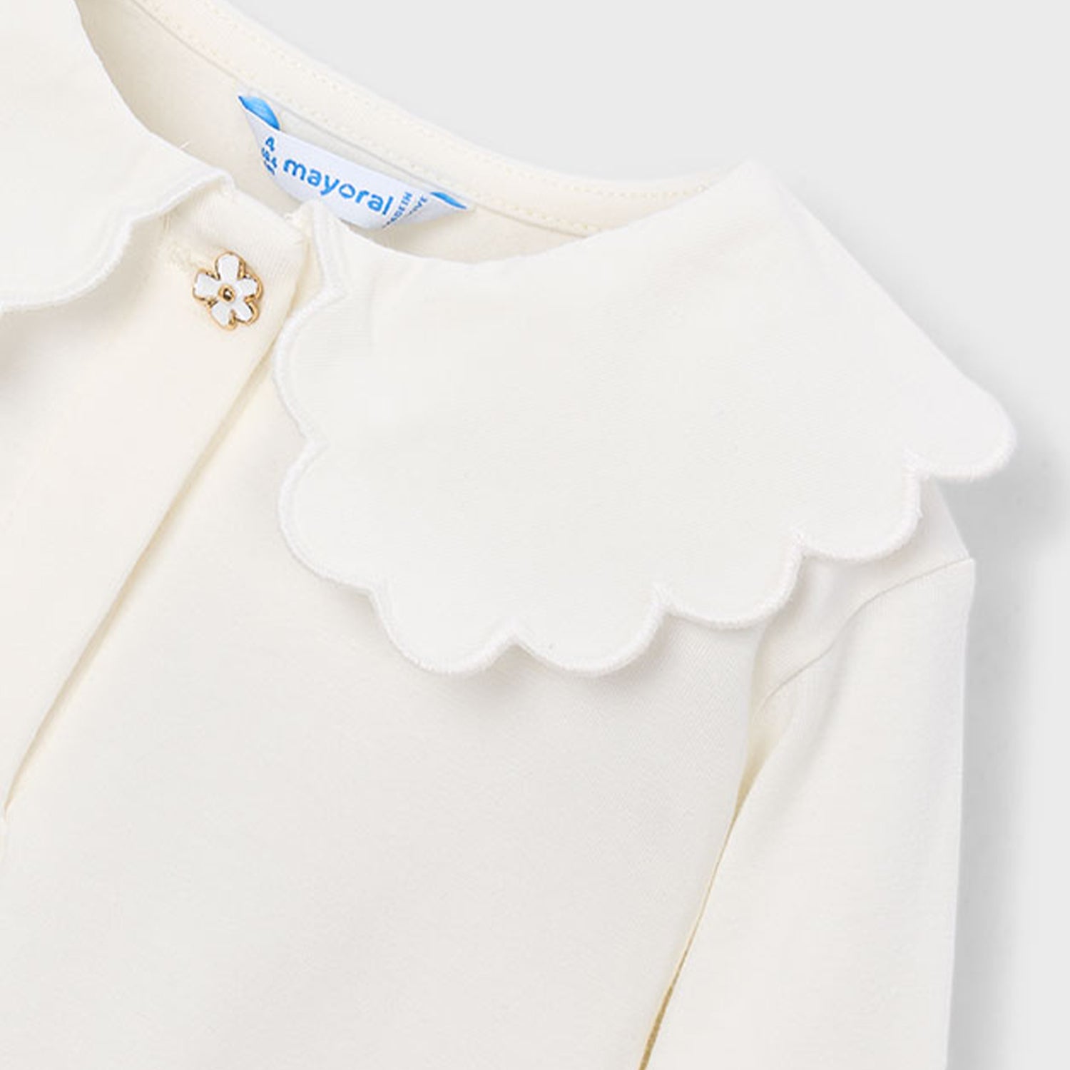 Ivory Trim Jersey Top