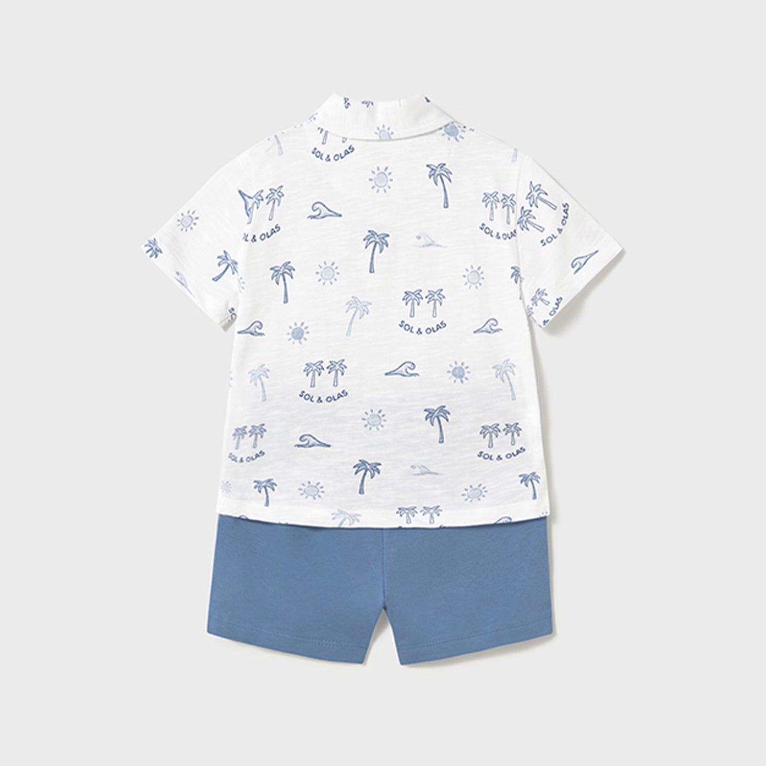 Palm Tree Polo Short Set