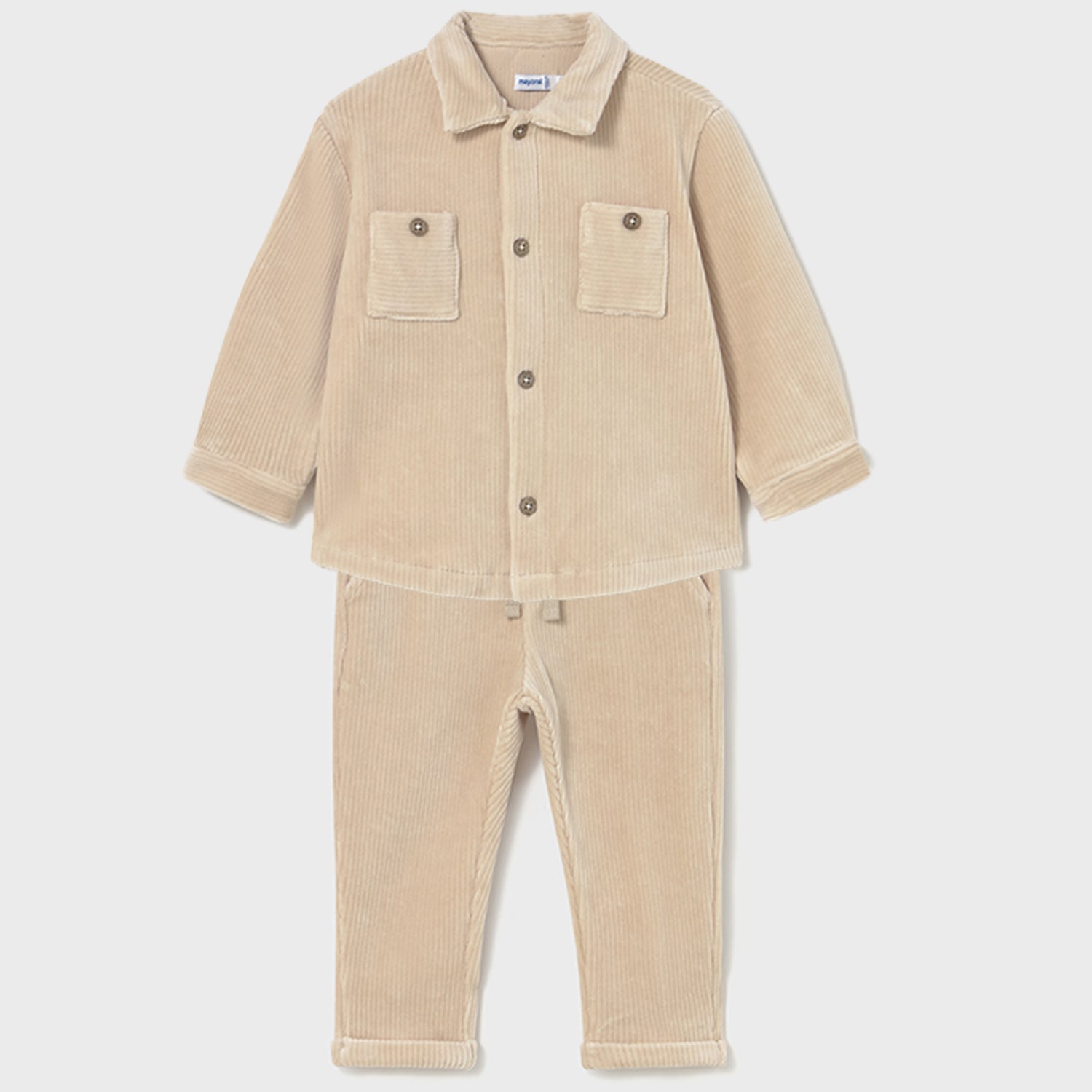 Stone Cord Overshirt Set